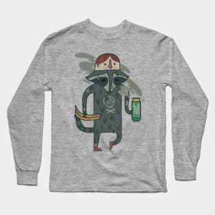 Raccoon wearing human "hat" Long Sleeve T-Shirt